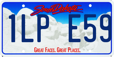 SD license plate 1LPE59