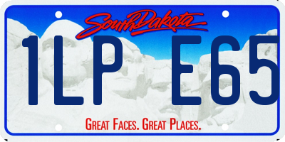 SD license plate 1LPE65