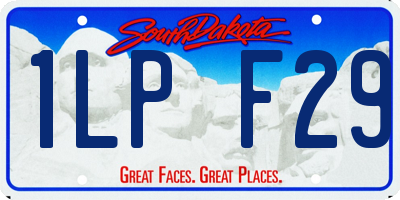 SD license plate 1LPF29
