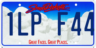 SD license plate 1LPF44