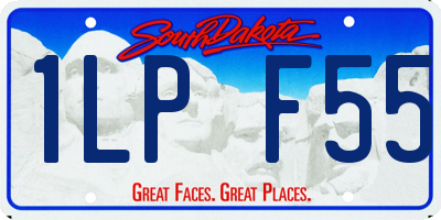 SD license plate 1LPF55