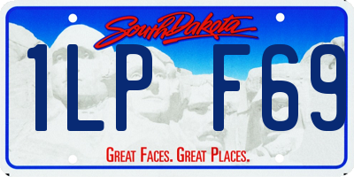 SD license plate 1LPF69