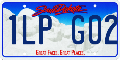 SD license plate 1LPG02