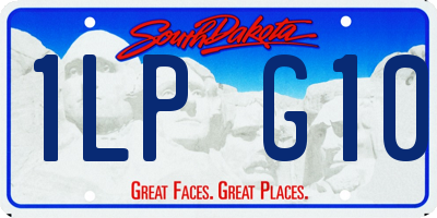 SD license plate 1LPG10
