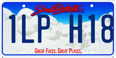 SD license plate 1LPH18