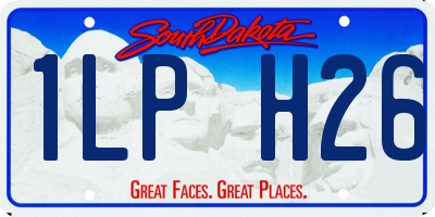 SD license plate 1LPH26