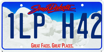 SD license plate 1LPH42