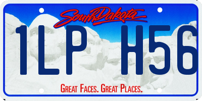 SD license plate 1LPH56