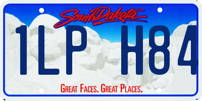 SD license plate 1LPH84