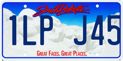 SD license plate 1LPJ45