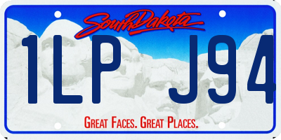 SD license plate 1LPJ94