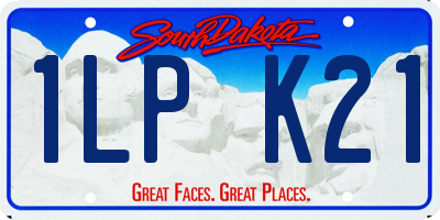 SD license plate 1LPK21