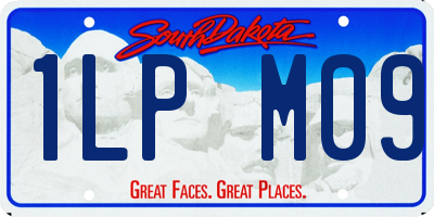 SD license plate 1LPM09