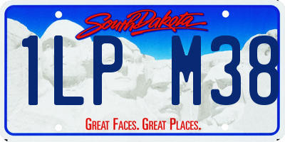 SD license plate 1LPM38