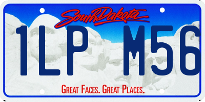 SD license plate 1LPM56