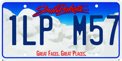 SD license plate 1LPM57