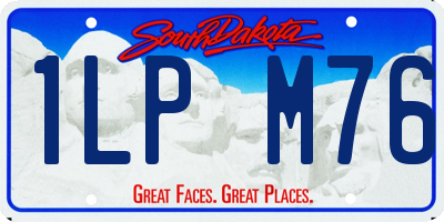 SD license plate 1LPM76