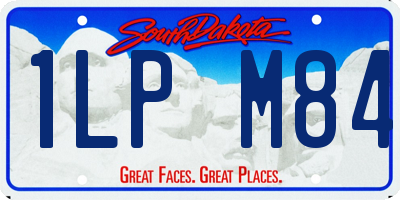 SD license plate 1LPM84