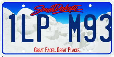 SD license plate 1LPM93