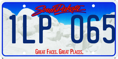 SD license plate 1LPO65