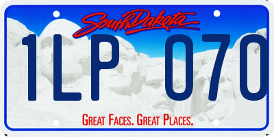 SD license plate 1LPO70