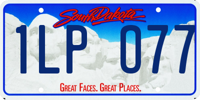SD license plate 1LPO77
