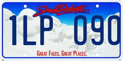 SD license plate 1LPO90