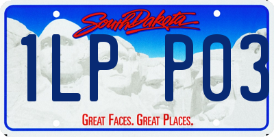 SD license plate 1LPP03