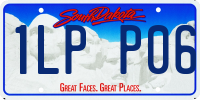 SD license plate 1LPP06