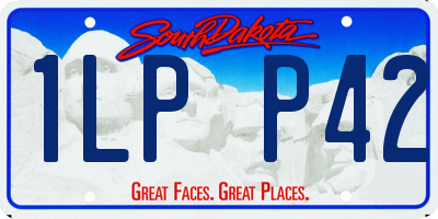 SD license plate 1LPP42