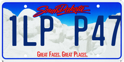 SD license plate 1LPP47