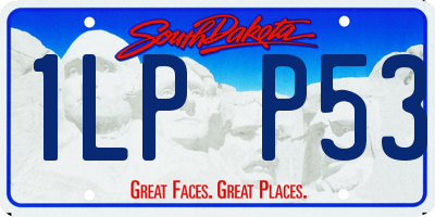 SD license plate 1LPP53
