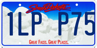 SD license plate 1LPP75
