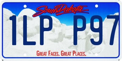 SD license plate 1LPP97