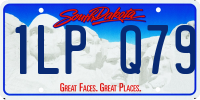 SD license plate 1LPQ79