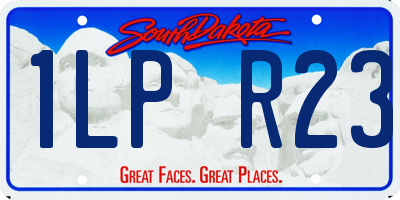 SD license plate 1LPR23