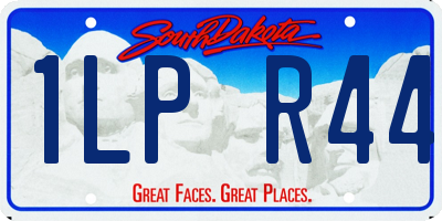 SD license plate 1LPR44