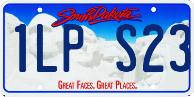 SD license plate 1LPS23