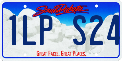 SD license plate 1LPS24