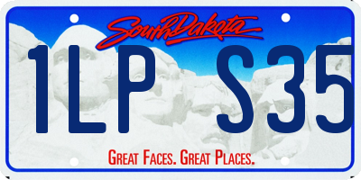 SD license plate 1LPS35