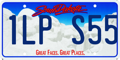 SD license plate 1LPS55