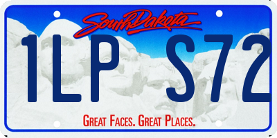 SD license plate 1LPS72