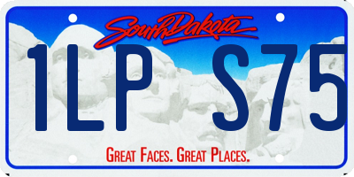SD license plate 1LPS75