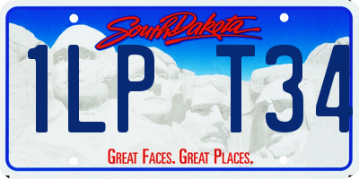 SD license plate 1LPT34