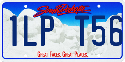 SD license plate 1LPT56