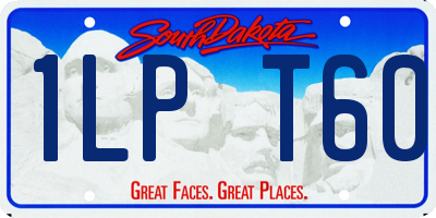 SD license plate 1LPT60