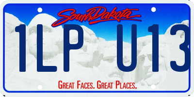 SD license plate 1LPU13