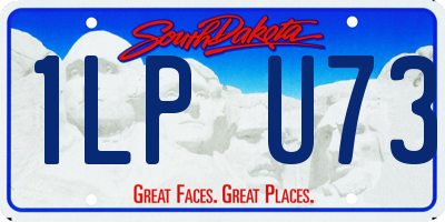 SD license plate 1LPU73