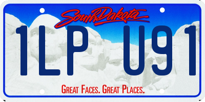 SD license plate 1LPU91