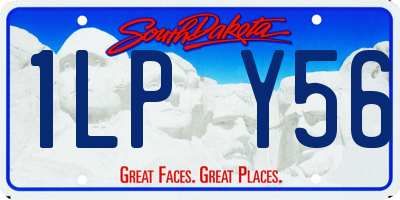 SD license plate 1LPY56
